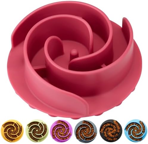 Slow Feeder Dog Bowls Insert, Animire Soft Silicone Slow Eating Dog Food Bowl by Animire