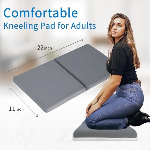 JJGoo Bath Kneeler with Elbow Rest Pad Set, 1.5 inch Kneeling Pad Mat - Image 2