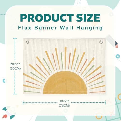Lacama Boho Sunshine Classroom Decor, Sun Cute Hanging Banner - Image 6