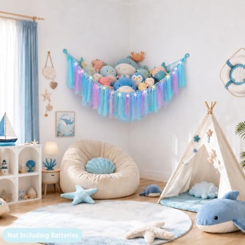 FIOBEE Stuffed Animals Net LED Light Toy Hammock - Image 2