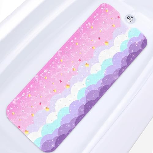 Bathtub Shower Mat 40X16 Inch, for Toddler by Culudea
