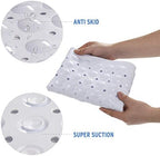 AmazerBath Bath Tub Mat, Medium Size 27.6 x 15 Inches Non-Slip Shower Mats - Image 3