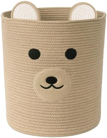 Bear Basket for Nursery, Baby Shower Baskets, Baby Storage Basket by Saiiwnn