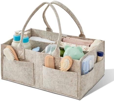 Upgraded Baby Diaper Caddy Organizer, Portable Nursery Storage Bin by Unknown