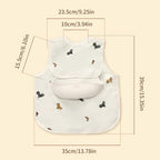 Baby Bibs for Eating, Baby Smock bib - Image 3
