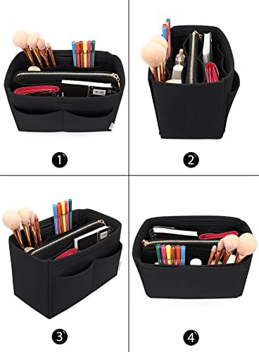 LEXSION Felt Purse Organizer Insert, Tote Bag Shaper Dividers - Image 4