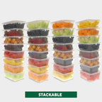 Freshware Food Storage Containers 25 oz Plastic Deli Containers - Image 5