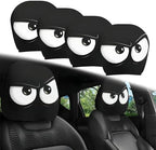 2PCS Funny Cartoon Car Headrest Covers, Cute Funny Cartoon Eyes Car Seat Head by SSFUN