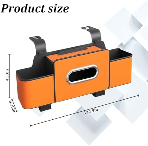 Car Headrest Backseat Organizer, 4 in 1 Multifunctional Vehicle Back Seat - Image 2