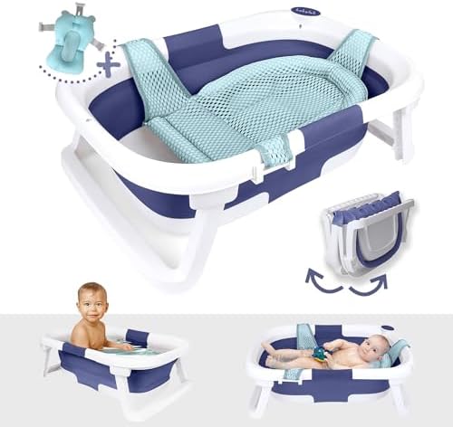 BEBELEH™ Collapsible Baby Bathtub – Bathtub + Baby tub Sling + Newborn Sling – by bebeleh