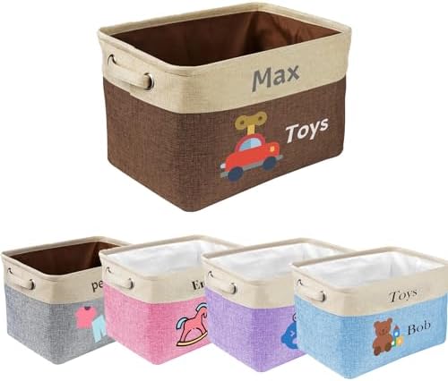 Personalized Baby Toy Storage Basket Custom Toy Box by Welcome