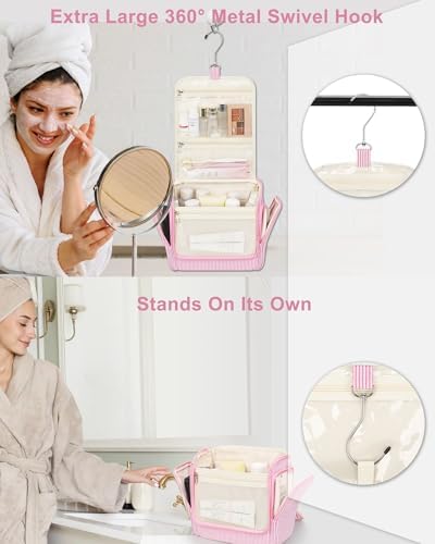 Relavel Travel Hanging Toiletry Bag, Makeup Bag - Image 4