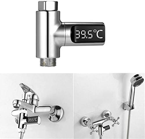 LED Display Water Shower Thermometer Self-Generating Electricity Temperature - Image 3