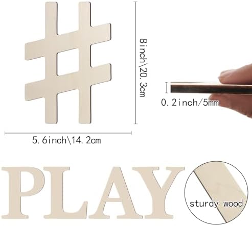 Wooden Symbol 8 Inch Large Paintable Wood Symbol # - Image 2