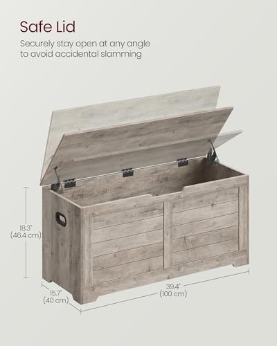 VASAGLE Storage Chest, 39.4 Inches Width Bench - Image 3