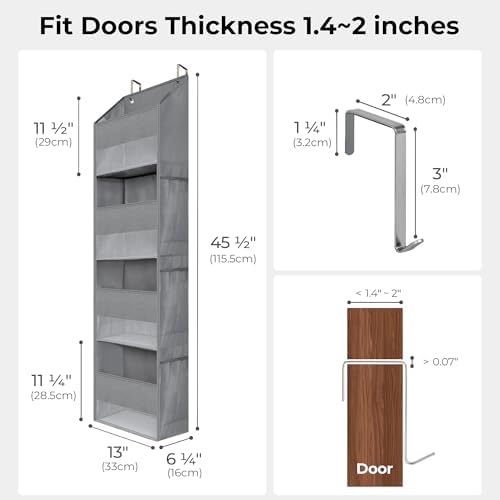 GRANNY SAYS Over the Door Organizer, 4-Shelf Behind the Door Storage - Image 3