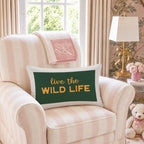 Boys Room Decor Live The Wild Life 12x20 Pillow Cover - Image 4