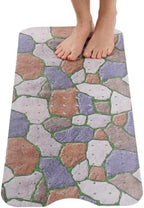 ENKOSI Non-Slip Bath Mat and Shower Mat 40x16 Extra Long, Stone Path by ENKOSI