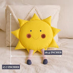 Sun Shaped Decorative Pillow – Boho Nursery Decor & Sunshine Room Accent – - Image 3