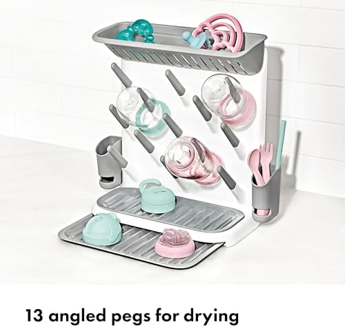 OXO Tot Expandable Baby Bottle Drying Rack, Space-Saving - Image 4