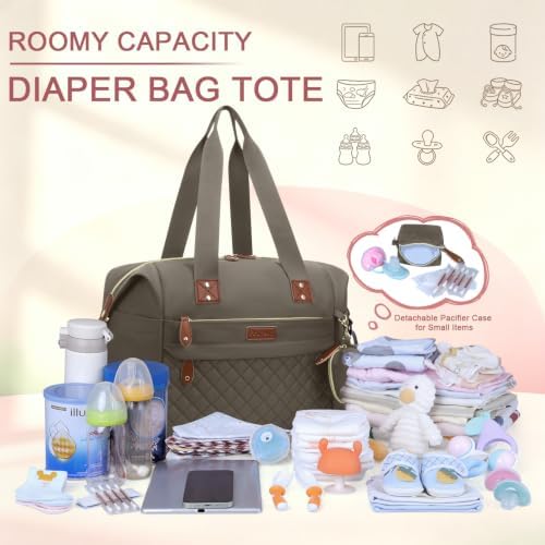 Pritent Diaper Bag Tote Waterproof Maternity Baby Bags - Image 4