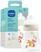 MAM 6oz Pure Glass Anti-Colic Feel Good 0+ Month Baby Bottle by MAMBabyUSA