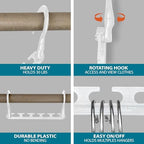 Wonder Hanger Max 10-Pack Space-Saving Hangers, 360° Hooks - Image 2