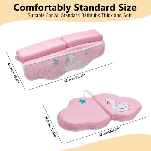 Bath Kneeler and Elbow Rest Pad Set, Bathtub Kneeling Pad - Image 6