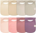 KeaBabies 8-Pack Bibs for Baby Girls, Pullover Baby Bibs by KeaBabies