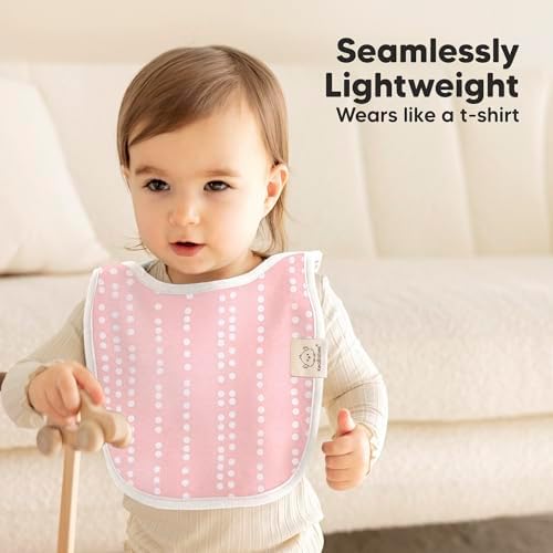 KeaBabies 8-Pack Bibs for Baby Girls, Pullover Baby Bibs - Image 5