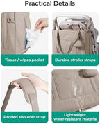 BAGSMART Diaper Bag Tote Puffer Baby Bag Lightweight - Image 6