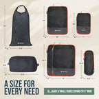 TRIPPED Travel Gear Large Compression Packing Cubes 7-Piece Set - Image 4