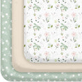 3 Pack Baby Crib Sheets for Boys Girls 52x28 Fitted Crib Sheet by CivaruaKids