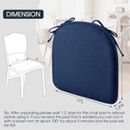 TushGuard Chair Cushions, 4 Pack Memory Foam Chair Pads - Image 5