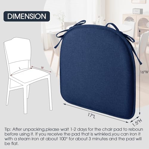 TushGuard Chair Cushions, 4 Pack Memory Foam Chair Pads - Image 5