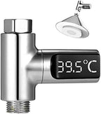 LED Display Water Shower Thermometer Self-Generating Electricity Temperature - Image 5