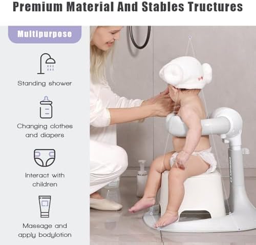 Baby Shower Stand 2025 Upgraded, Baby Bath Support, Shower Standing Support - Image 2