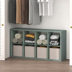 Furinno Cubic Extra Thick 8-Cube Closet Organizers and Storage, Sage Green by Furinno-FitsYourSpaceFitsYourBudget