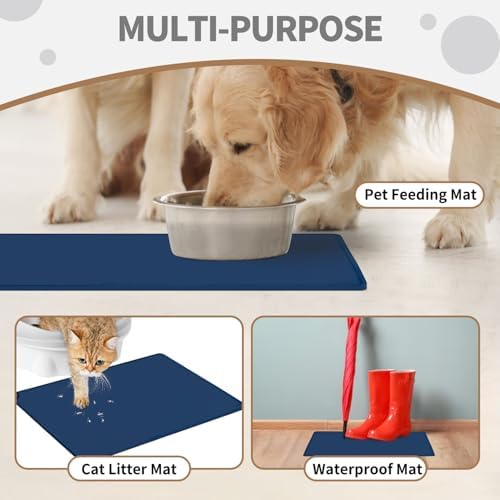 WePet Non-Slip Waterproof Pet Feeding Mat, 20x12 Inch - Image 4