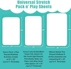 Pack n Play Sheets, BROLEX 2 Pack Mini Crib Sheets, Stretchy Portable Fitted - Image 6