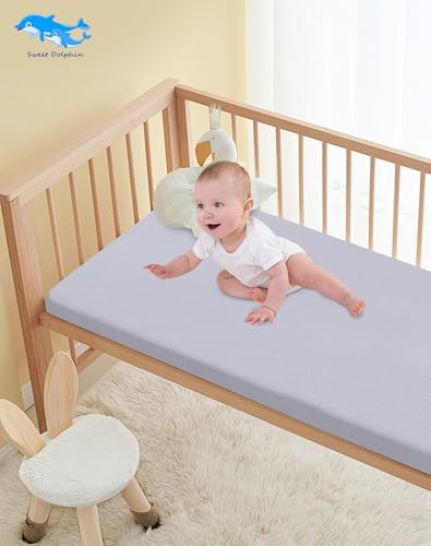 SWEET DOLPHIN 2-Pack Muslin Crib Sheets - Image 6