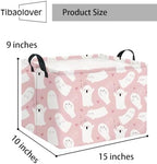 Halloween Basket Cute Baskets for Kids Pumpkin Basket Rectangular Storage Bin - Image 2