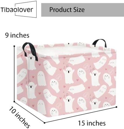 Halloween Basket Cute Baskets for Kids Pumpkin Basket Rectangular Storage Bin - Image 2