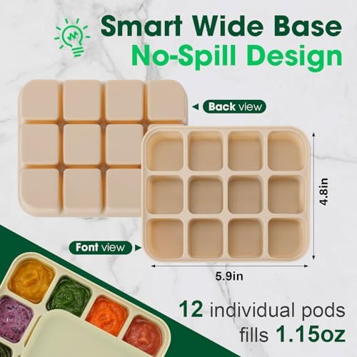 3 Pack Baby Food Freezer Tray - Image 2