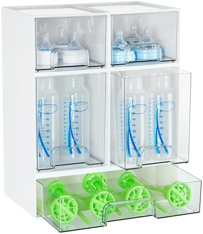 Vtopmart Stackable Storage Drawers Set of 5, Baby Bottle Organizer by Vtopmart