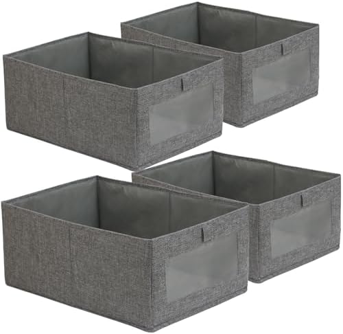 Fordonral 4 Pack Closet Organizers and Storage Bins, Storage Containers by Fordonral