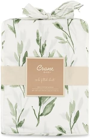 Crane Baby 100% Cotton Sateen Crib Sheet, Fitted - Image 5