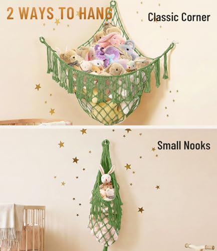 Lare Stuffed Animal Storage Hammock Corner Net - Image 4