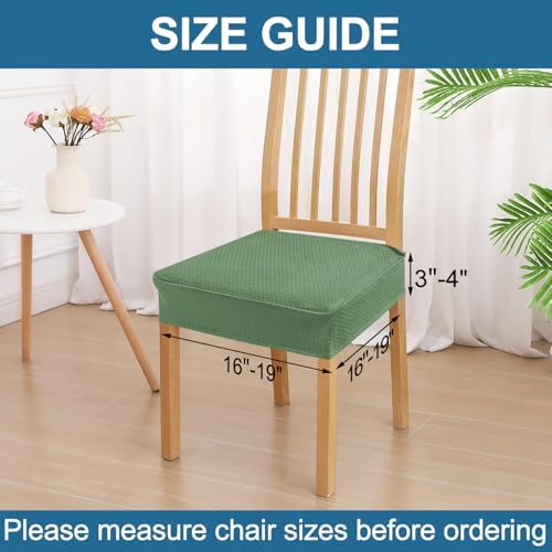 Smiry Waterproof Seat Covers for Dining Room Chairs - Image 2