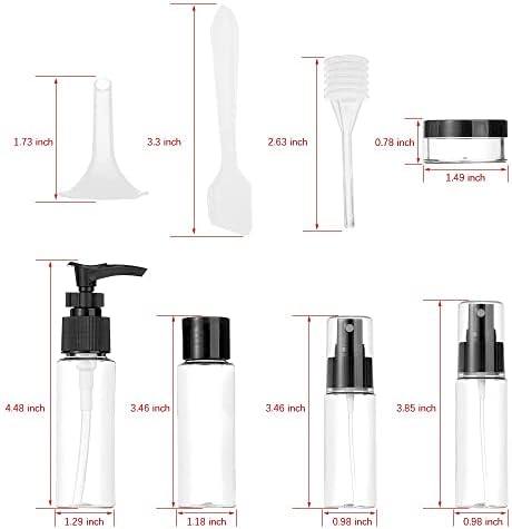Vitog 11 PCS Travel Bottles Kit, TSA Approved Leak Proof Containers - Image 3